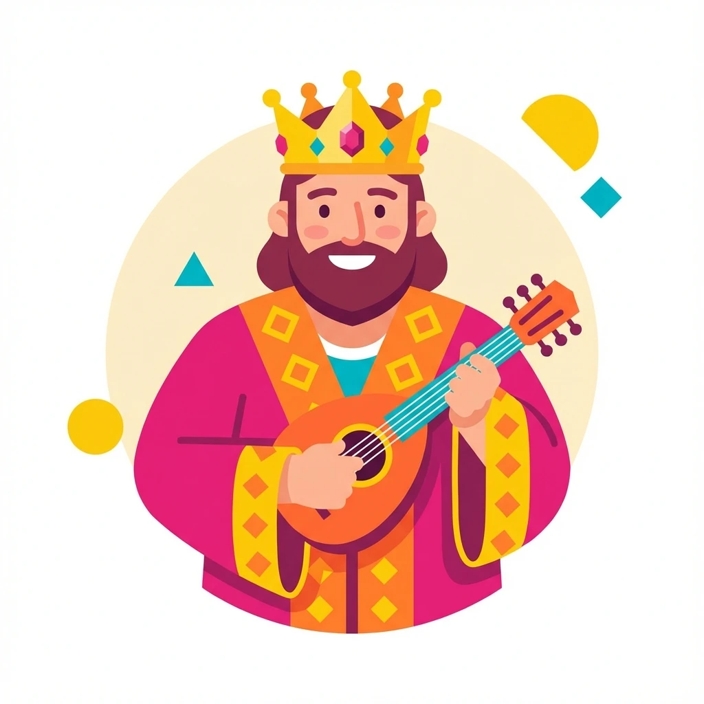 Ilustración del Rey David